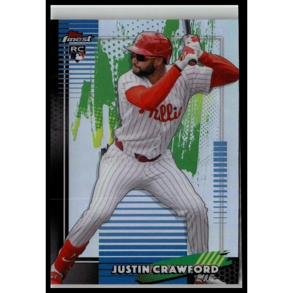 2026 Finest Justin 9 Justin Crawford, Philadelphia Phillies RC Green